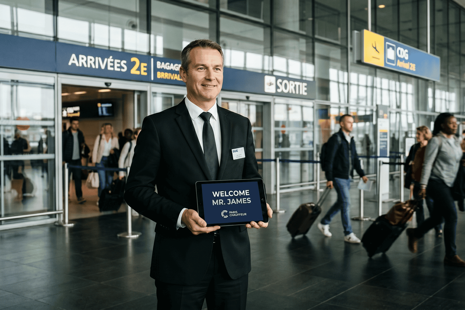 Paris: Traslado privado del aeropuerto CDG a la ciudad de París
