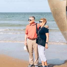 Výlet na pláže Dne D z Paříže s obědem a Pointe du Hoc