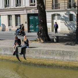 Paris, Seine Kryssning på floden Seine och Canal Saint-Martin