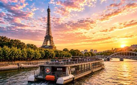 Paris: Cruzeiro no Sena e prova de crepes perto da Torre Eiffel