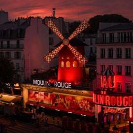 Parijs: Dinnershow in de Moulin Rouge