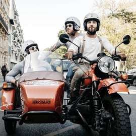 Tour de Paris en side-car vintage, de jour ou de nuit