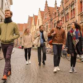 De Paris: Viagem de 1 dia a Bruges com um cruzeiro sazonal opcional