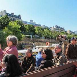 Paris, Seine Kryssning på floden Seine och Canal Saint-Martin