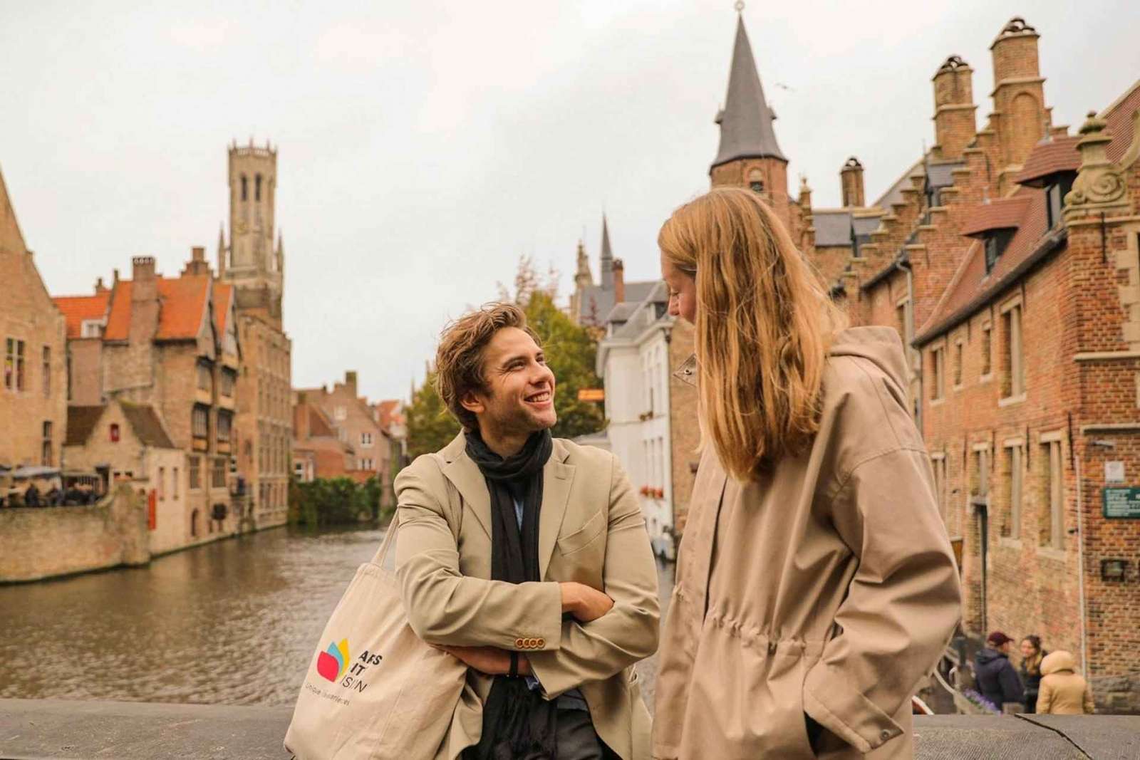 De Paris: Viagem de 1 dia a Bruges com um cruzeiro sazonal opcional